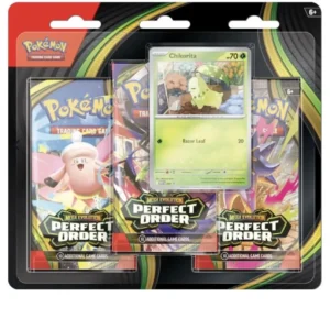Pokémon Perfect Order 3-Pack Blister — Chikorita (ENG)