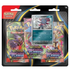 Pokémon Phantasmal Flames 3-Pack Blister — Weavile (ENG)